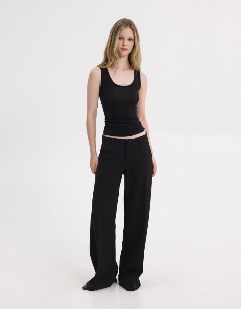 Sunset go Tyra low waisted pants black